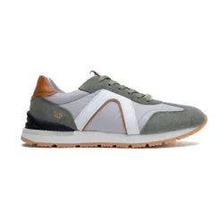 Ambitious grey and Green Trainer|1441711066