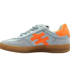 Another Trend Blue and Orange Suede Trainer|A0320429