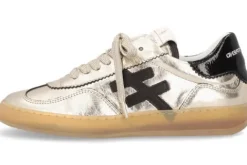 Another Trend Gold Leather Trainer|A0325843