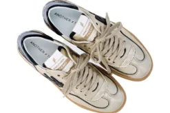 Another Trend Gold Leather Trainer|A0325843