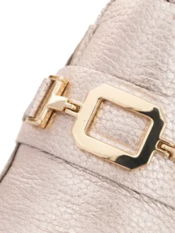 Ara Light Gold Wide Fit Loafer|122552808