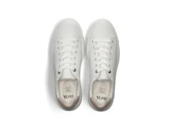 Ara White Platform Wide Fit Trainer|122300304B