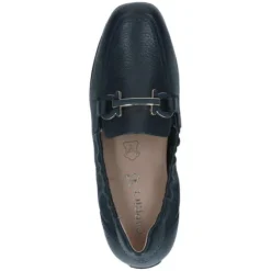 Caprice Navy Leather Loafer|924654877