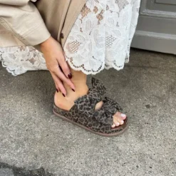 Copenhagen Leo Print Platform Mule|CS8336LEO