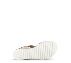 Gabor Light Gold Wedge Sandal|8275182