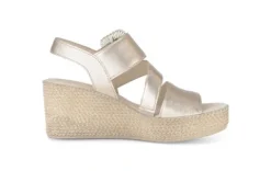 Gabor Light Gold Wedge Sandal|8477162