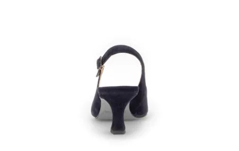 Gabor Navy Nubuck Sling Back|8151016
