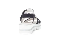 Gabor Navy Suede Wedge Sandal|8462716