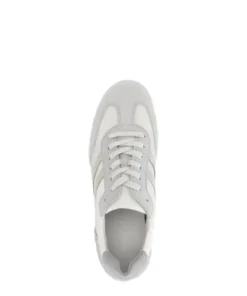 Gabor White and Grey Comfort Trainer|8343011