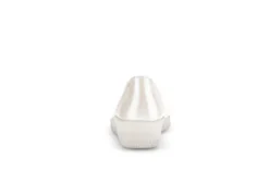 Gabor White and Silver Mini Wedge Pump|8604253