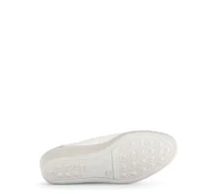 Gabor White and Silver Mini Wedge Pump|8604253