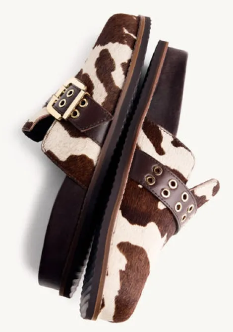 Gioseppo Cow Hide Mule|76107COW