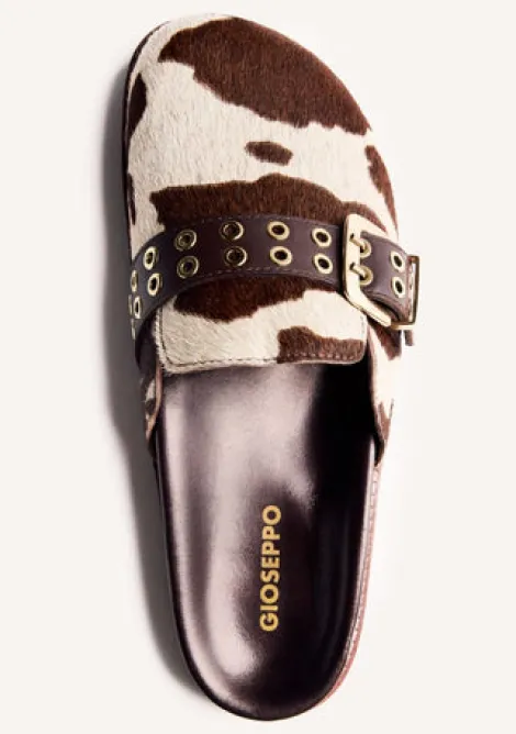 Gioseppo Cow Hide Mule|76107COW