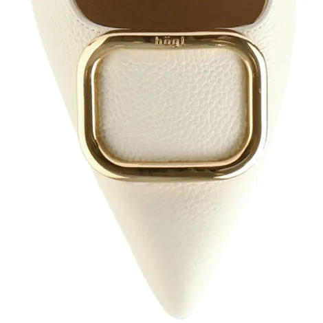Hogl Beige Leather Sling Back|1046231200