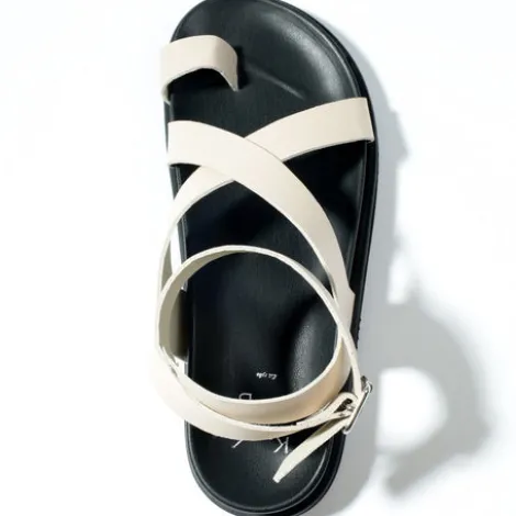 KMB Latte Leather Strap Sandal|A7722L