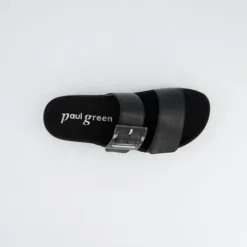 Paul Green Black Platform Mule|6157040