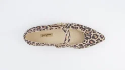 Paul Green Leather Leo Print Mary Jane|1022200