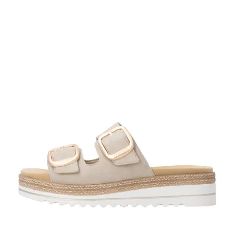 Remonte Beige Comfort Sandal|D0Q6662