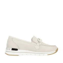 Remonte Beige Mini Wedge Loafer|R671160W