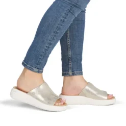 Remonte Light Gold Comfort Mule|D3L5390