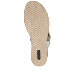 Remonte White Wedge Sandal|D645381