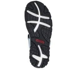 Rieker Blue and Pink Comfort Velcro Sandal|6886693