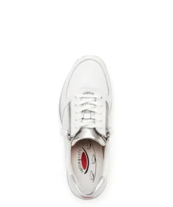 Rolling Soft White and Silver Comfort Trainer|8696851W