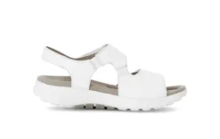 Rolling Soft White Strap Wedge Sandal|8681550