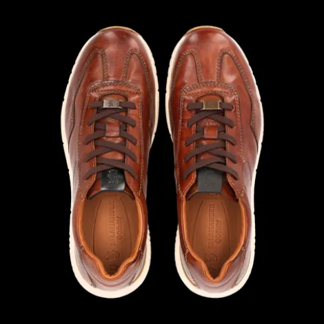 Salamander Cognac Leather Trainer|E31ASA0563