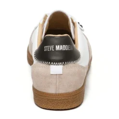Steve Madden White and Taupe Trainer| 12000795WB