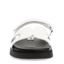 Steve Madden White Strap Mule| 11003028WH