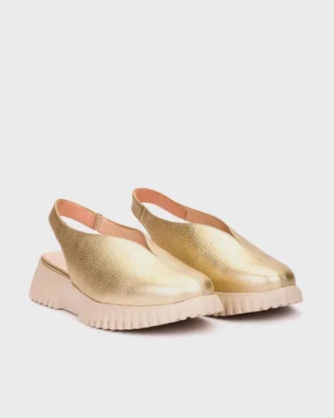 Wonders Gold Sling Back|A4411P